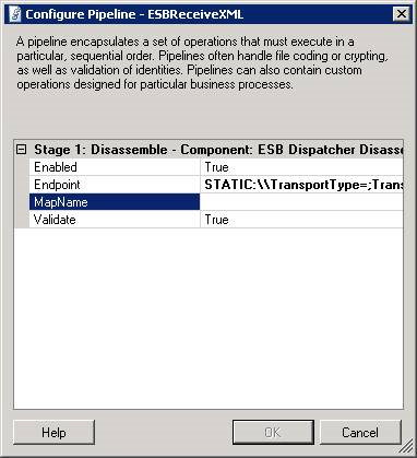 ESBReceiveXML Pipeline Properties